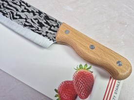Cuchillo cocina mango madera